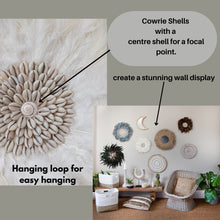 Load image into Gallery viewer, Feather and Shell Wall Art White JuJu Wall Decor
