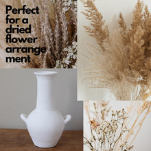 Load image into Gallery viewer, White Earthenware Greek Vase with Handles Urn Pot Vase for Flowers Stems Dried Flowers
