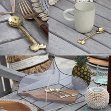 Load image into Gallery viewer, Gold Brass Pineapple Twisted Handle Teaspoon | Single Tea Spoon | Available 20th Nov
