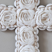 Load image into Gallery viewer, Handmade White Seashell Cross
