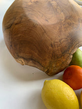 Load image into Gallery viewer, Slight seconds Large Rustic Wooden Bowl Teak
