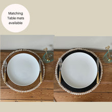 Load image into Gallery viewer, Rattan Shell Edged Coaster
