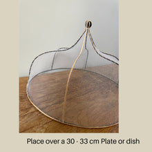 Load image into Gallery viewer, Round Bamboo Food Cover | Plate Cover | Net for Food Protection
