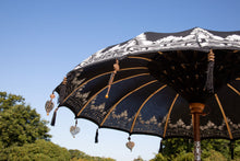 Load image into Gallery viewer, Black Wooden Garden Umbrella
